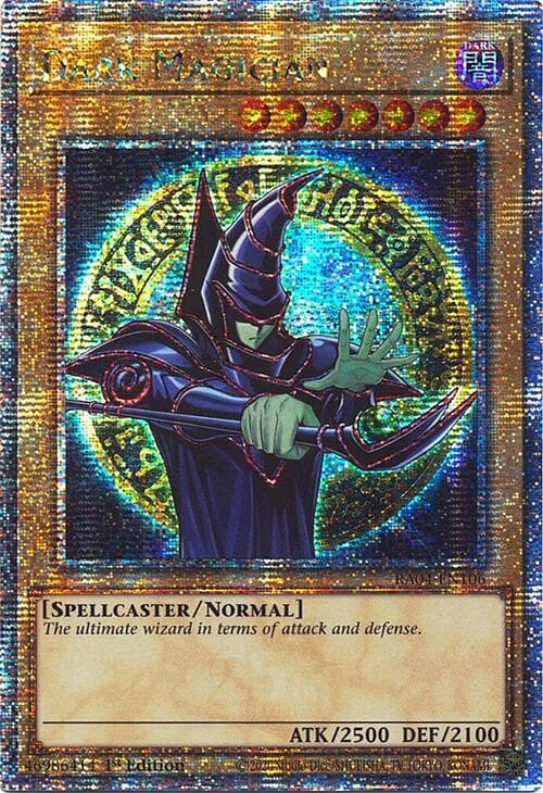 Dark Magician (9th Art) (Quarter Century Secret Rare) — Quarter Century Stampede card