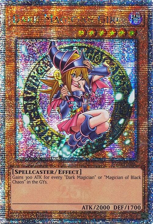 Dark Magician Girl (3rd Art) (Quarter Century Secret Rare) — Quarter Century Stampede card