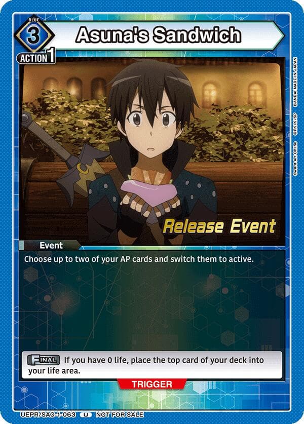 Asuna's Sandwich — UE07BT: Sword Art Online Release Event Cards card