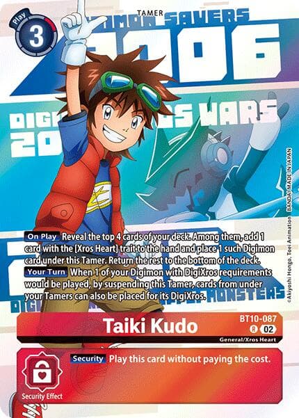 Taiki Kudo (Digimon Animation Series 25th Anniversary Set) — Xros Encounter card