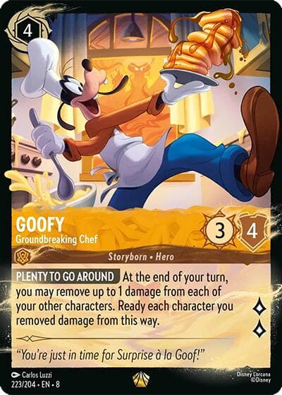 Goofy - Groundbreaking Chef (223/204) — Illumineer's Quest: Palace Heist card