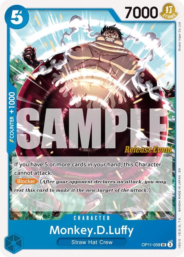 Monkey.D.Luffy (058) — A Fist of Divine Speed Release Event Cards card