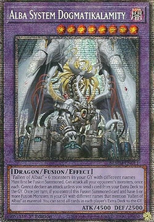Alba System Dogmatikalamity (Starlight Rare) — Battles of Legend: Monster Mayhem card