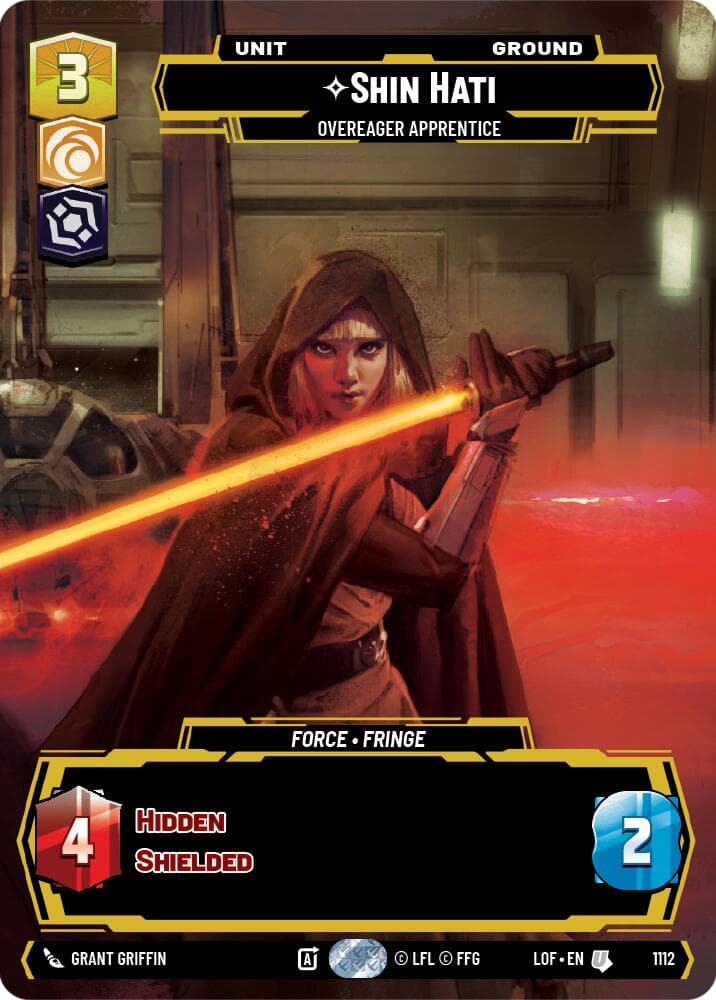 Shin Hati - Overeager Apprentice (Prestige Foil) — Legends of the Force card