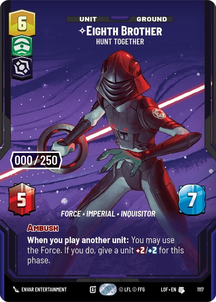 Eighth Brother - Hunt Together (Serialized) — Legends of the Force card