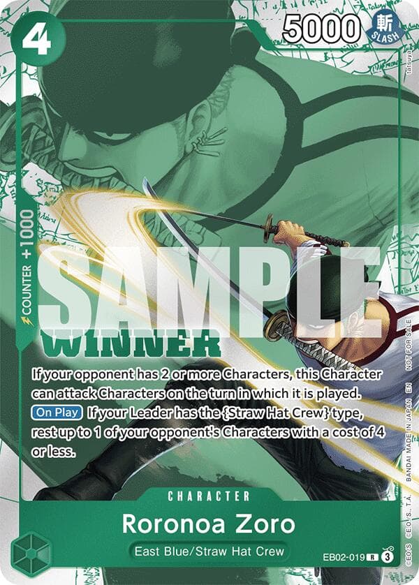 Roronoa Zoro (Winner Pack 2025 Vol. 3) — One Piece Promotion Cards card