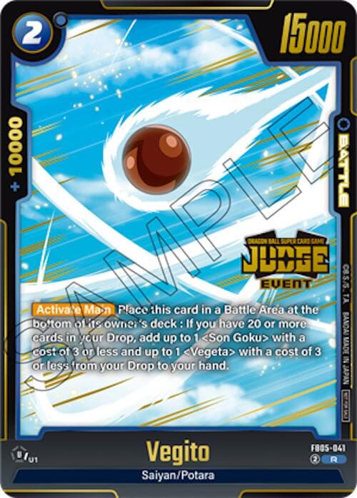 Vegito (Judge Pack (Event Judge) 04) — Tournament and Championship Promos card