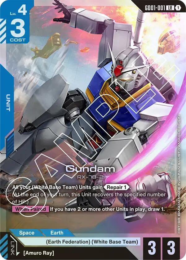 Gundam (GD01-001) — Newtype Rising card