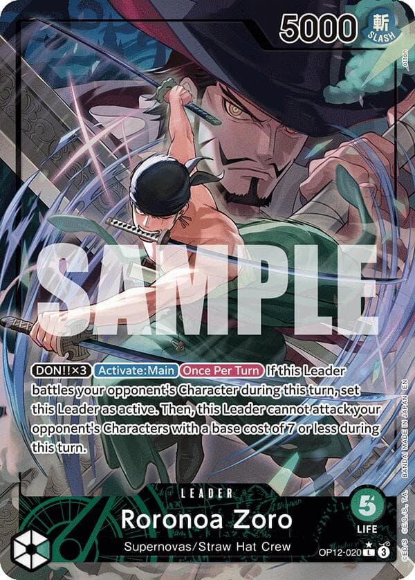 Roronoa Zoro (020) (Alternate Art) — Legacy of the Master card