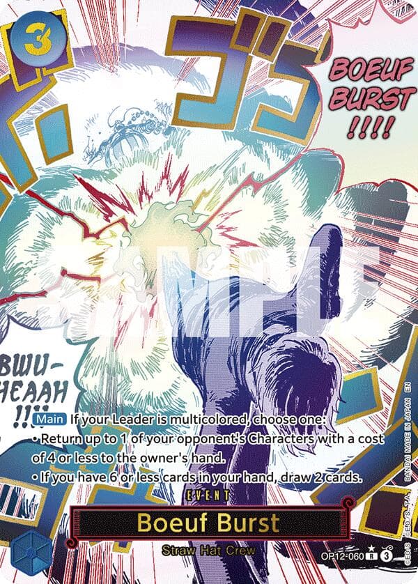 Boeuf Burst (Alternate Art) — Legacy of the Master card