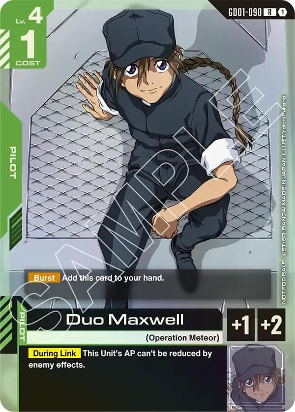 Duo Maxwell (Store Tournament Participant Pack 01) — Gundam Promotional Cards card