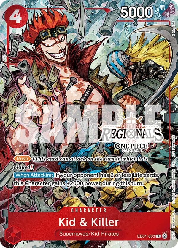 Kid & Killer (Offline Regional Participation Pack 2025 Vol.2) — One Piece Promotion Cards card
