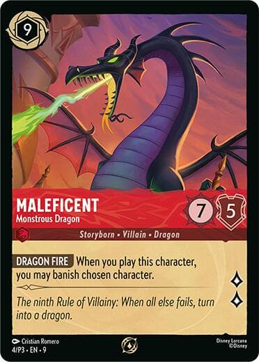 Maleficent - Monstrous Dragon (Store Championship Participant) — Disney Lorcana Promo Cards card