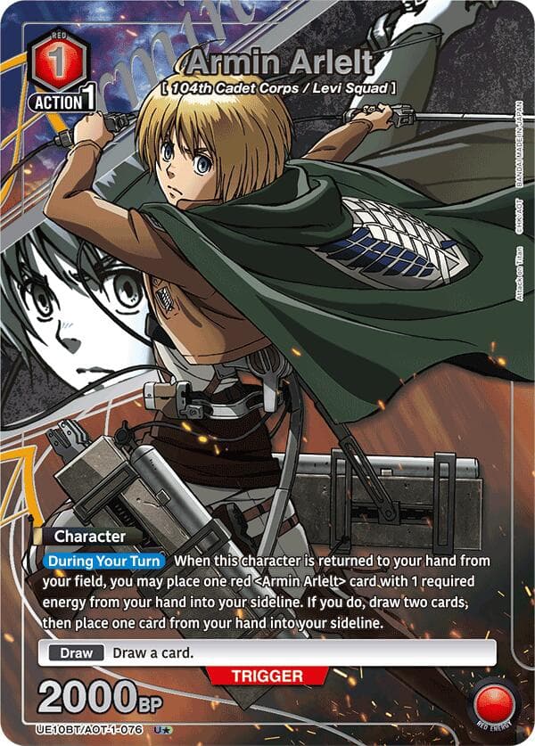 Armin Arlelt (076) (U*) — UE10BT: Attack on Titan card