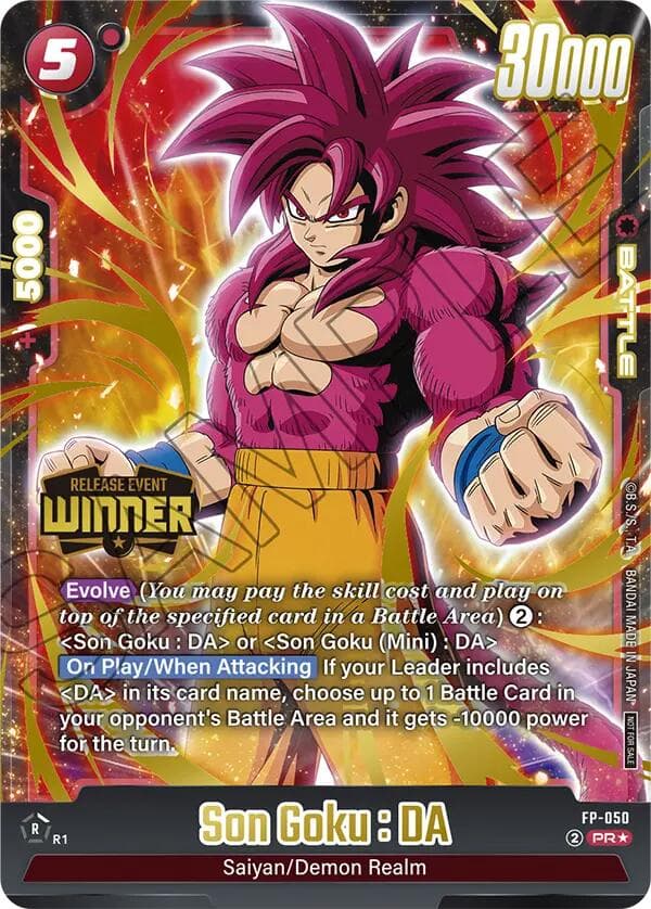 Son Goku : DA - FP-050 (Release Event Winner) — Fusion World Promotion Cards and Packs card