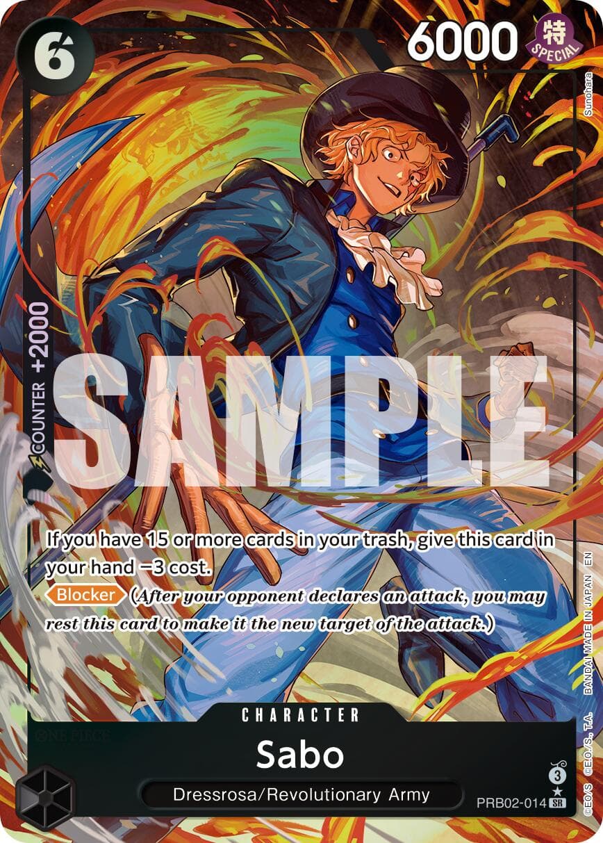 Sabo - PRB02-014 (Alternate Art) — Premium Booster -The Best- Vol. 2 card