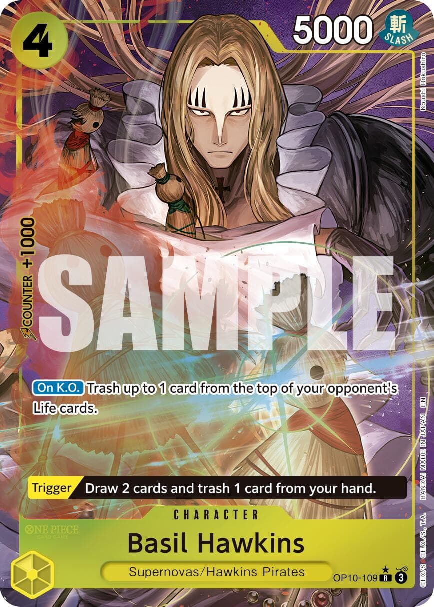 Basil Hawkins - OP10-109 (Alternate Art) — Premium Booster -The Best- Vol. 2 card