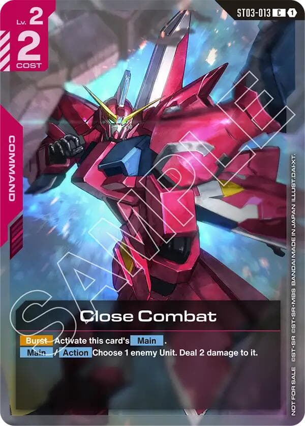 Close Combat (Championship Participation Pack 01) — Gundam Promotional Cards card