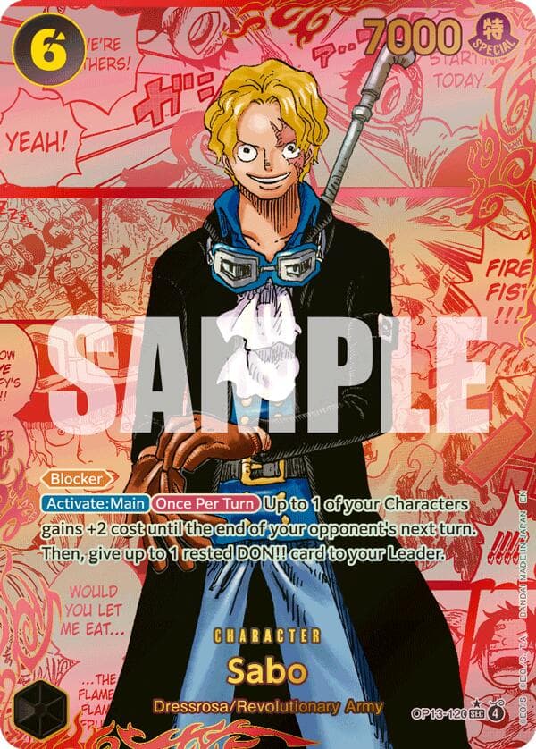 Sabo (120) (Red Super Alternate Art) — Carrying On His Will card
