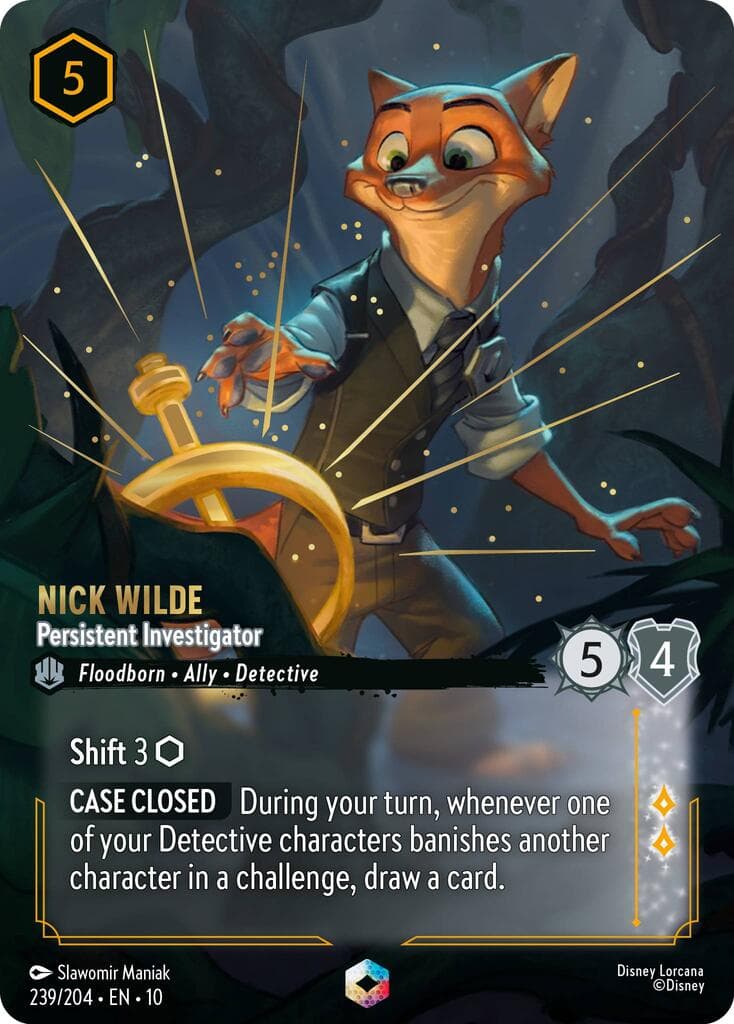 Nick Wilde - Persistent Investigator (Enchanted) — Whispers in the Well card