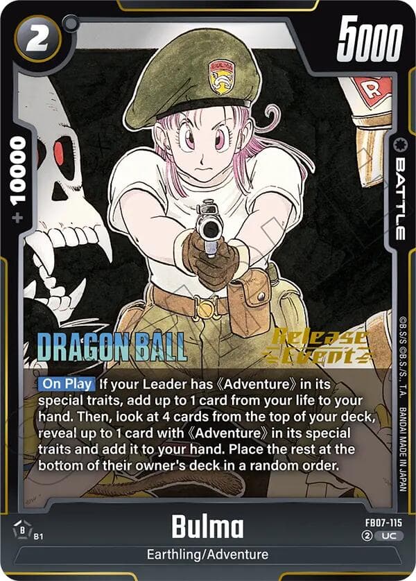 Bulma - FB07-115 — Manga Booster 02 Release Event Cards card