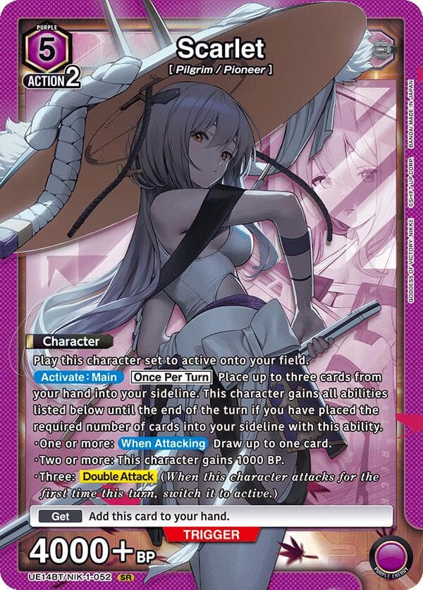 Scarlet (052) — UE14BT: GODDESS OF VICTORY: NIKKE card