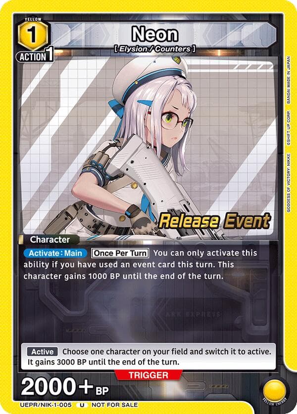 Neon (005) — UE14BT: GODDESS OF VICTORY: NIKKE Release Event Cards card