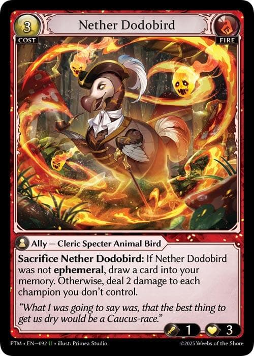 Nether Dodobird (Curio Foil) — Phantom Monarchs card