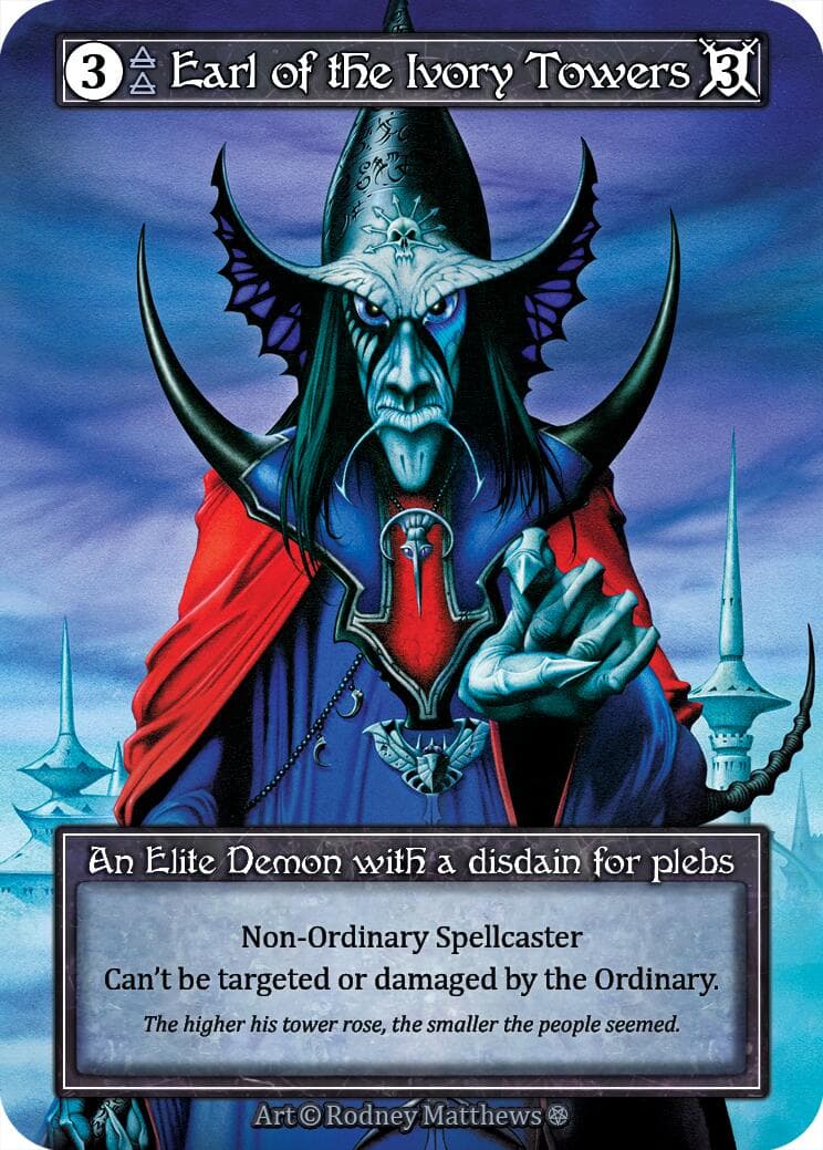 Earl of the Ivory Towers (Foil) — Gothic card