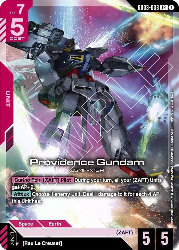 Providence Gundam — Steel Requiem card