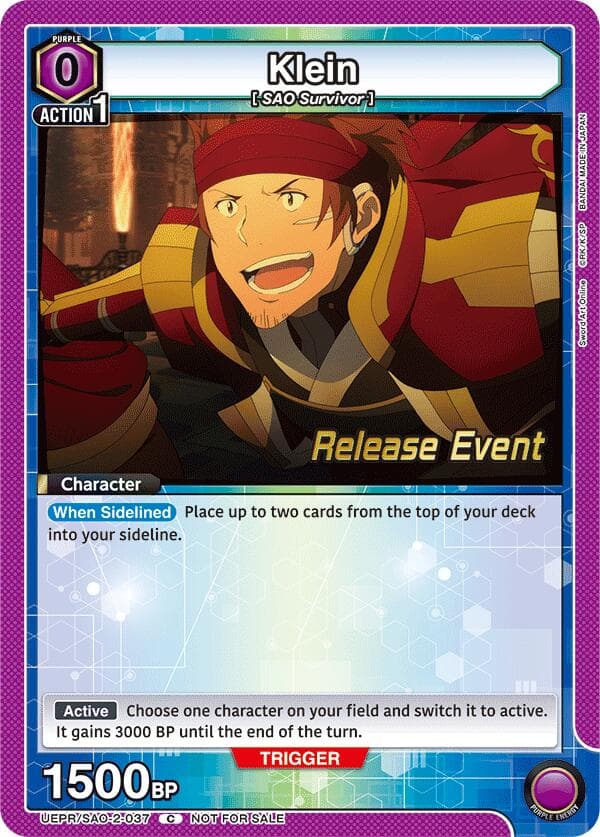 Klein (037) — UEX06BT: Sword Art Online Vol.2 Release Event Cards card