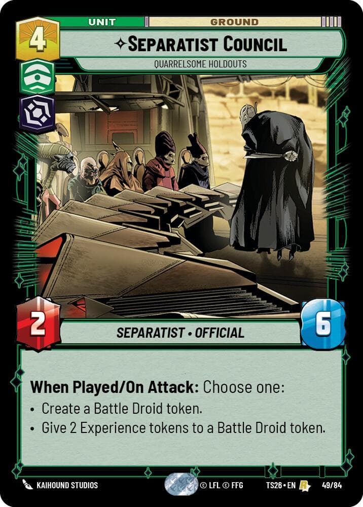 Separatist Counci - Quarrelsome Holdouts — Twin Suns card