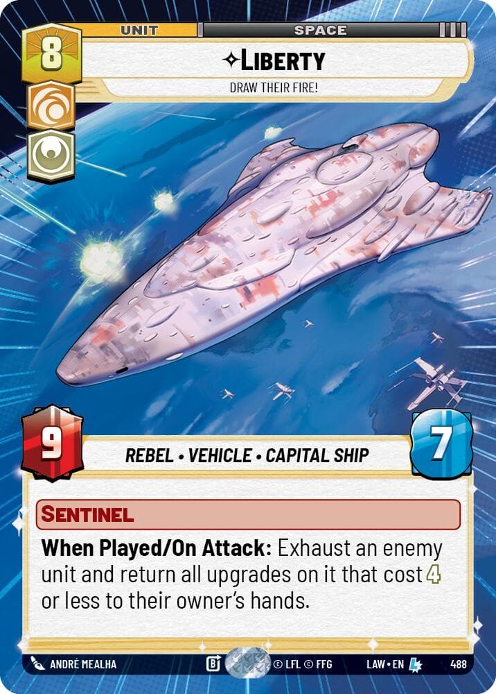 Liberty - Draw Their Fire! (Hyperspace) — A Lawless Time card