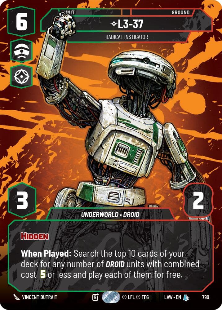 L3-37 - Radical Instigator (Prestige) — A Lawless Time card