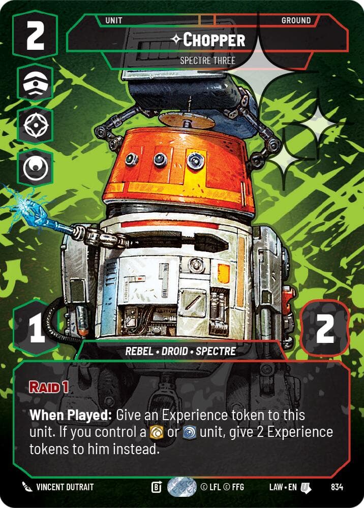 Chopper - Spectre Three (Prestige Foil) — A Lawless Time card