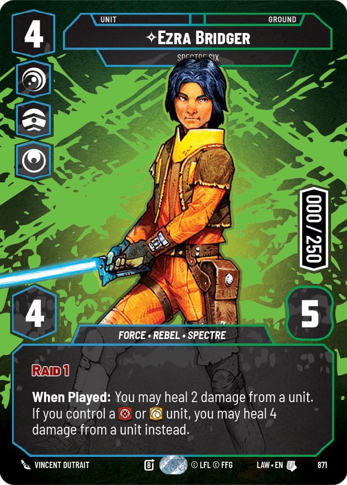 Ezra Bridger - Spectre Six (Serialized) — A Lawless Time card