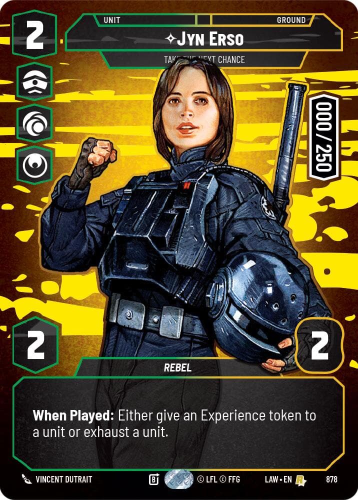 Jyn Erso - Take the Next Chance (Serialized) — A Lawless Time card