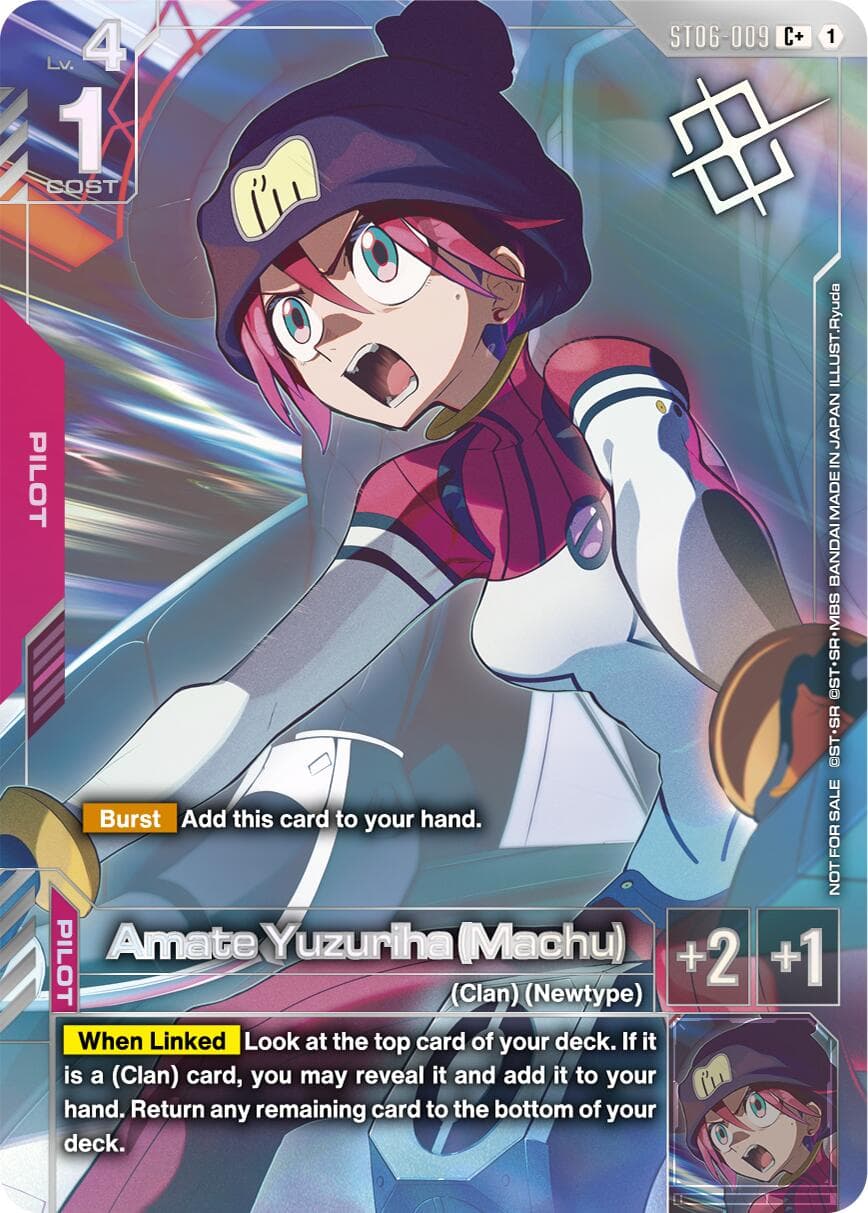 Amate Yuzuriha (Machu) (World Championship Regionals 26-27 Season 1) (Finalist) — Gundam Promotional Cards card