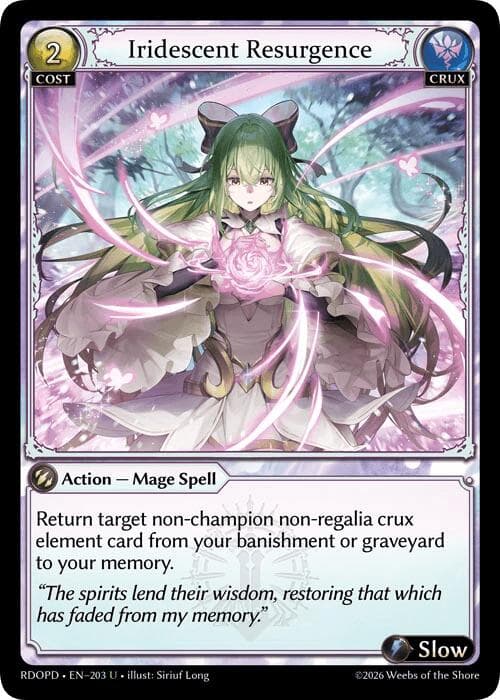 Iridescent Resurgence — Radiant Origins: Pantheon card