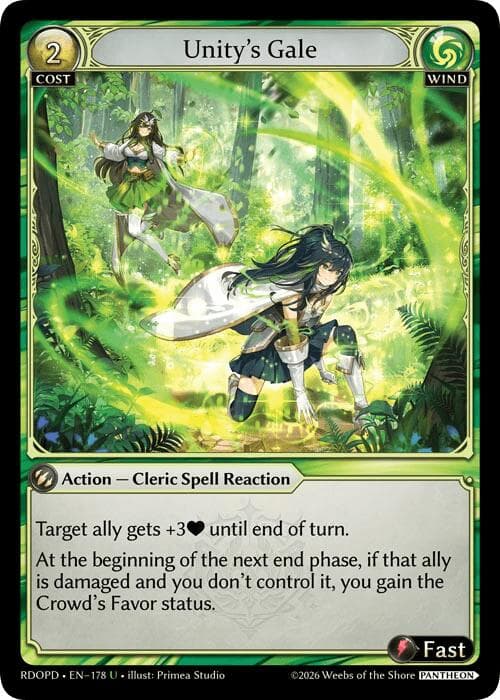 Unity's Gale — Radiant Origins: Pantheon card