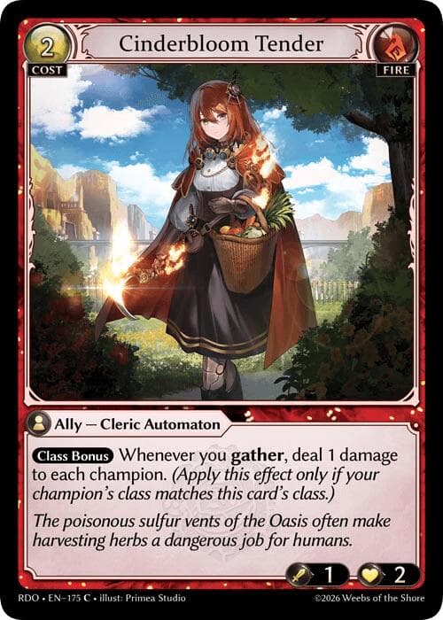 Cinderbloom Tender — Radiant Origins card