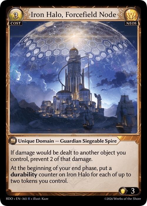 Iron Halo, Forcefield Node — Radiant Origins card