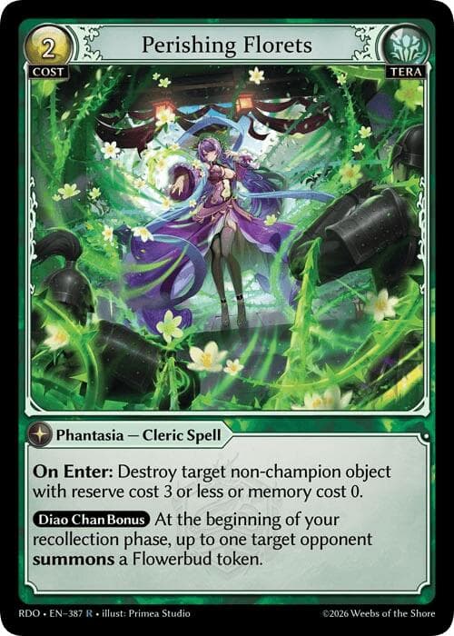 Perishing Florets — Radiant Origins card