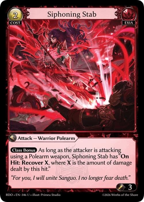 Siphoning Stab — Radiant Origins card