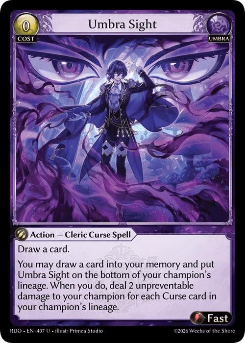 Umbra Sight — Radiant Origins card