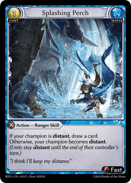 Splashing Perch (Curio Foil) — Radiant Origins card