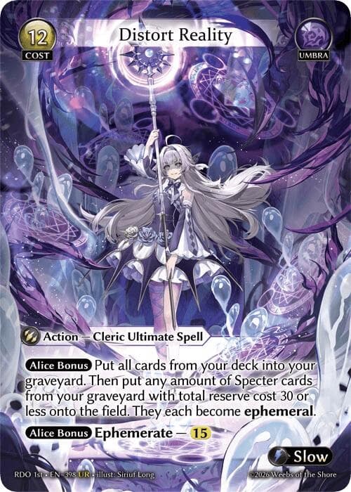 Distort Reality — Radiant Origins card
