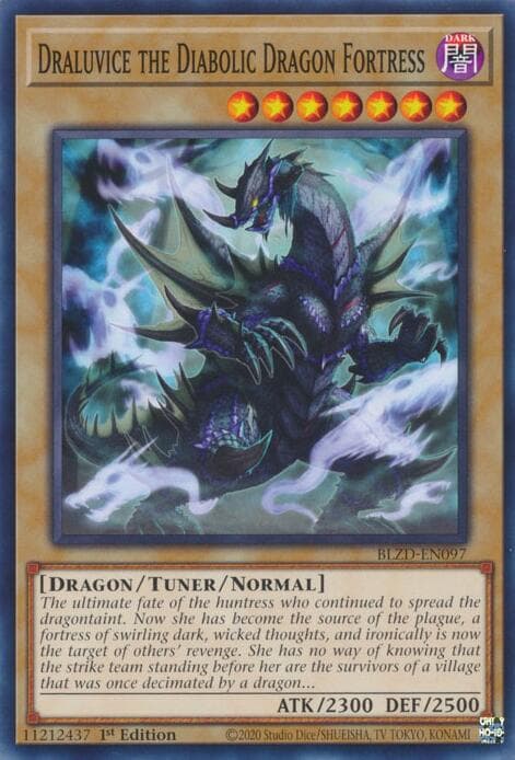 Draluvice the Diabolic Dragon Fortress — Blazing Dominion card
