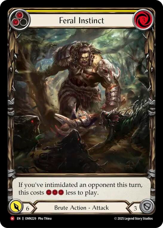 Feral Instinct (Extended Art) — Omens of the Third Age card