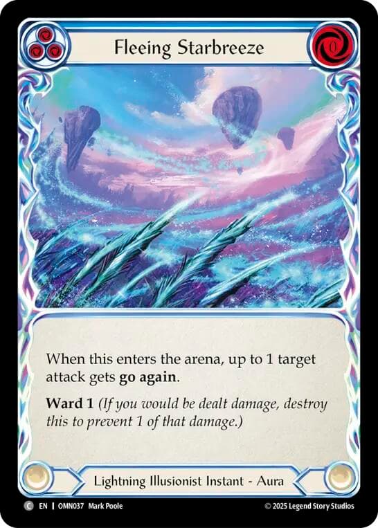Fleeing Starbreeze — Omens of the Third Age card